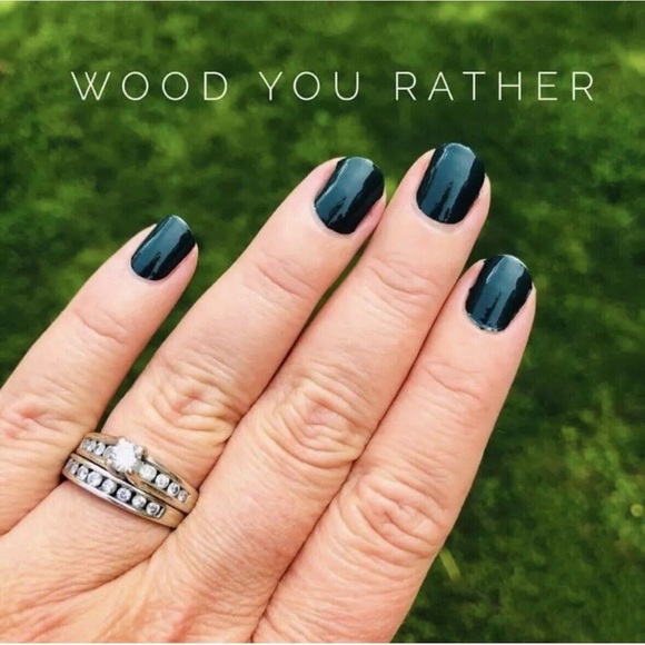 Color Street Other - Color Street WOOD YOU RATHER? Deep Hunter Green Creme Finish Nail Strips Set